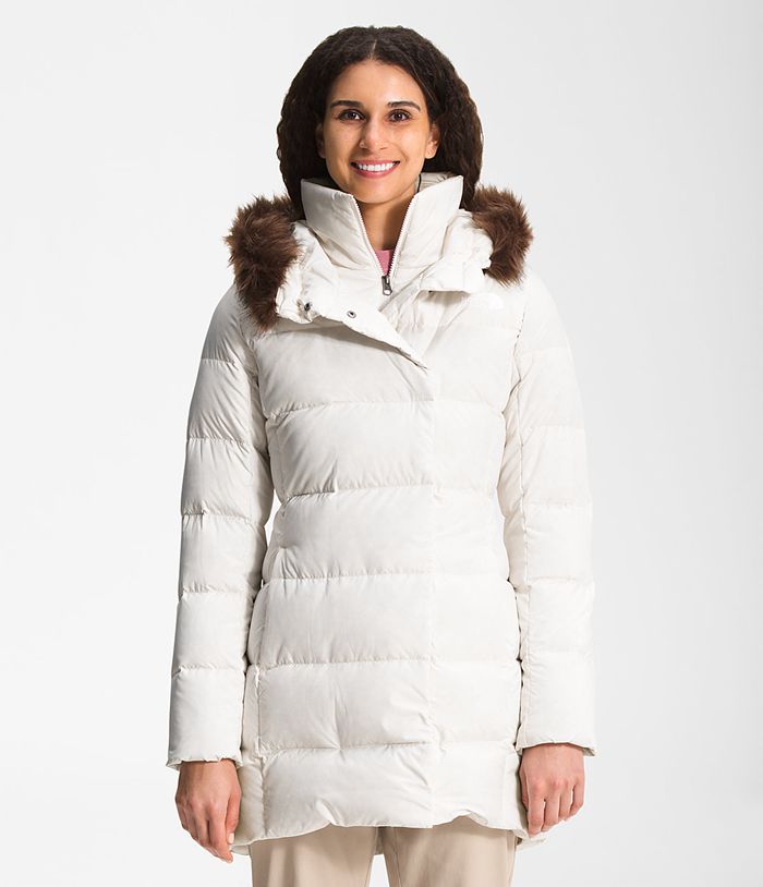 The North Face Parka New Dealio Down White - Womens - Thailand EIWQM-1032